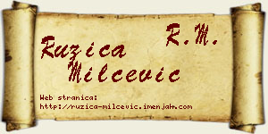 Ružica Milčević vizit kartica
